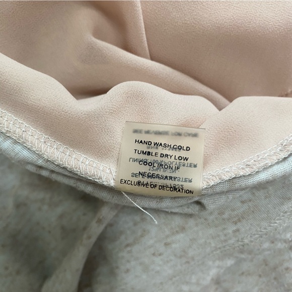 Brixon Ivy Pinson Drape Cardigan Fly Away Front Beige Pink Linen Blend Size L - Picture 8 of 10